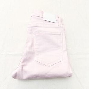 Denim Forum The Arlo High Rise Straight Pink Straight Leg Denim Jean SZ 26 x 28L